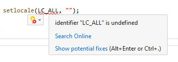 LC_ALL nieznany identyfikator